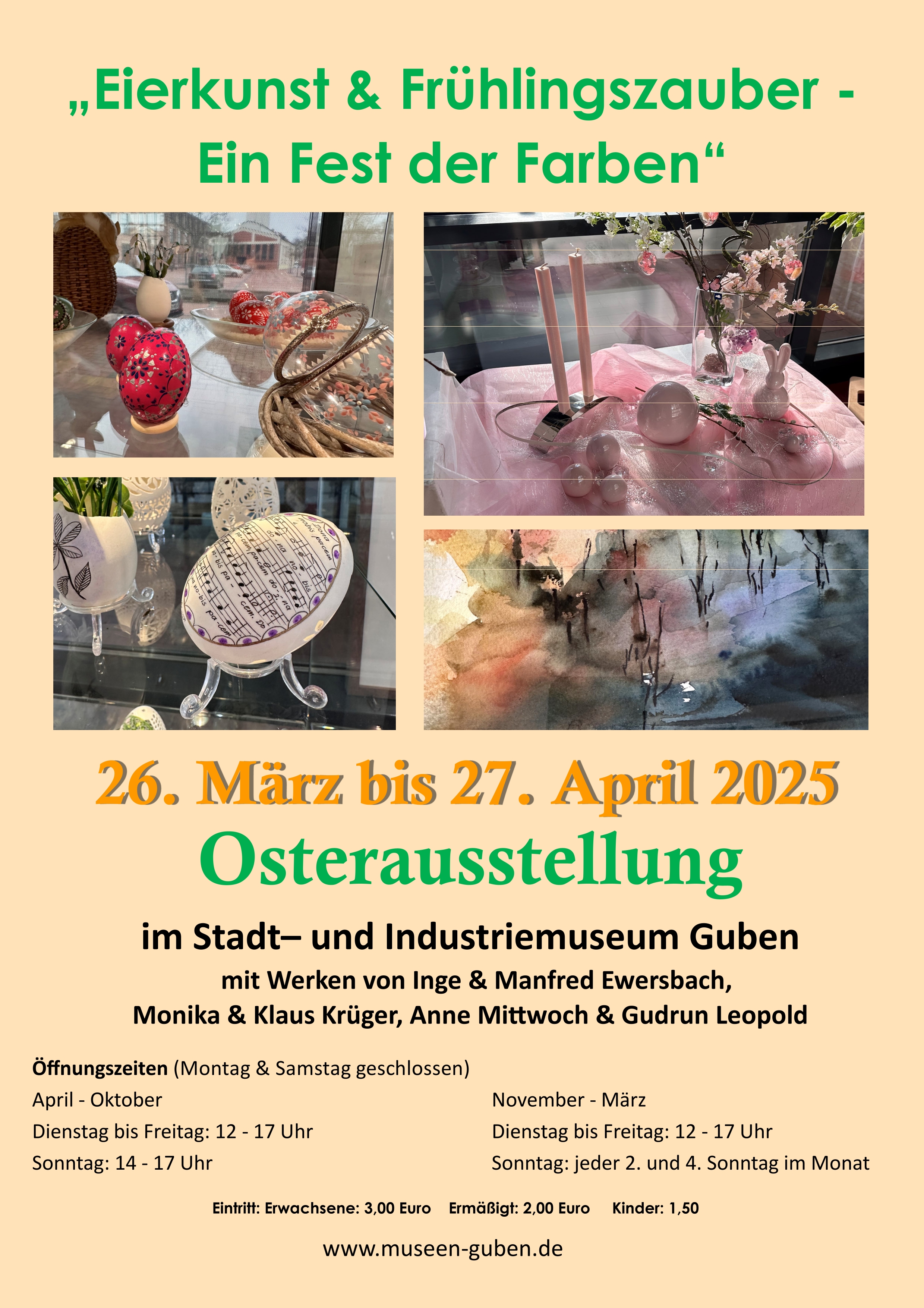 Plakat Osterausstellung aktuell 2025